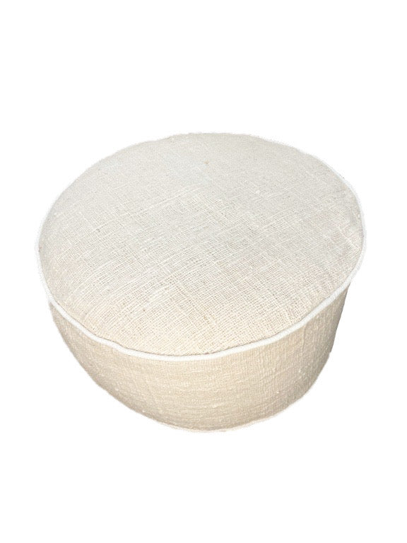 Organic cotton hand woven meditation cushion