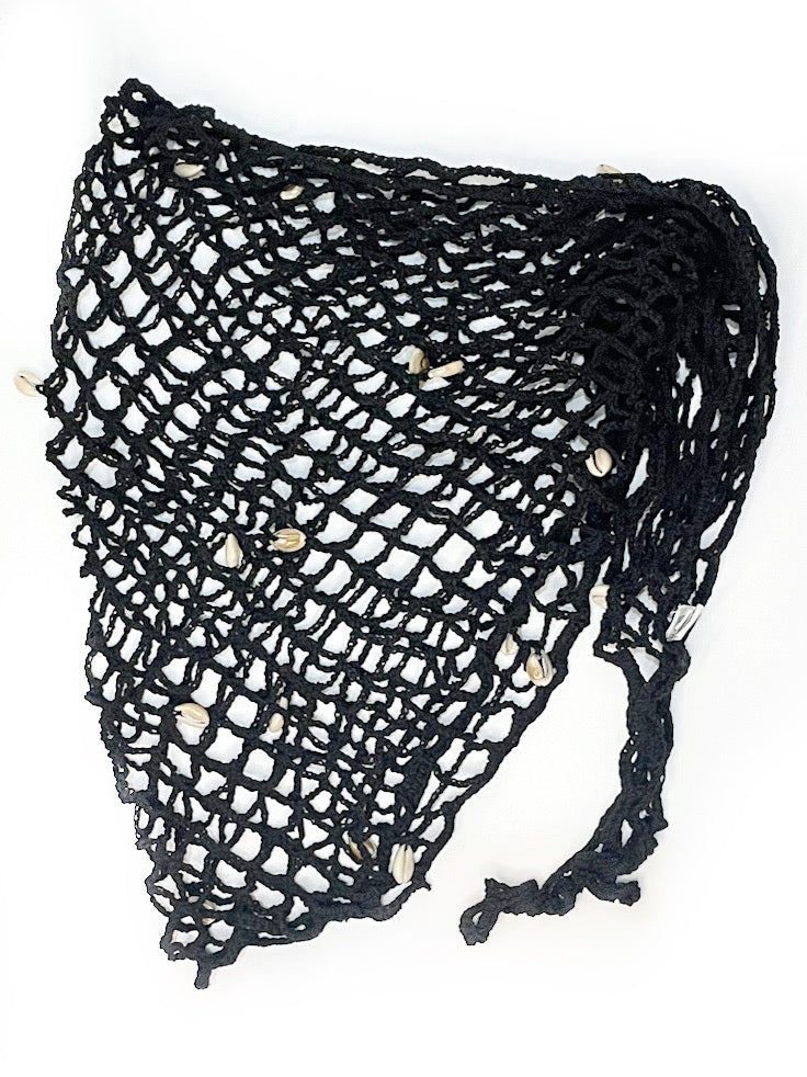 ❤ Fishnet crochet wrap skirt/top/scarf - various colours