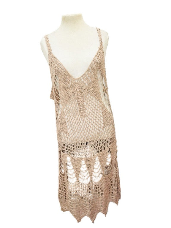 Crochet mini dress