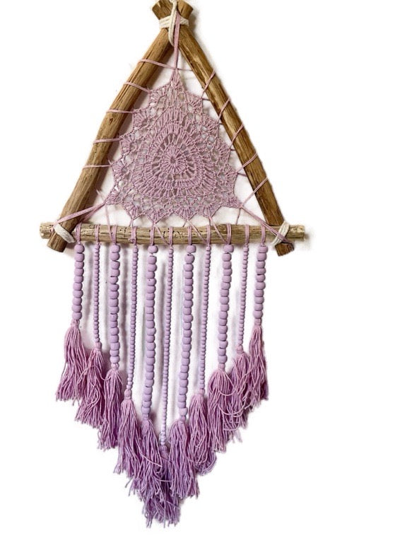 Rattan crochet dream catcher 30cm - various