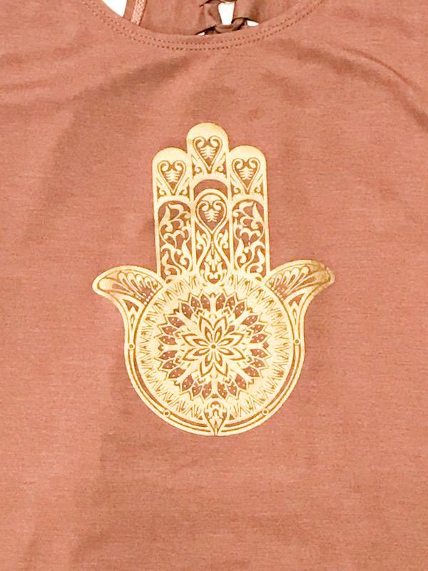 Tank top - back plaited detail - printed and plain - W27