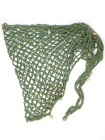❤ Fishnet crochet wrap skirt/top/scarf - various colours