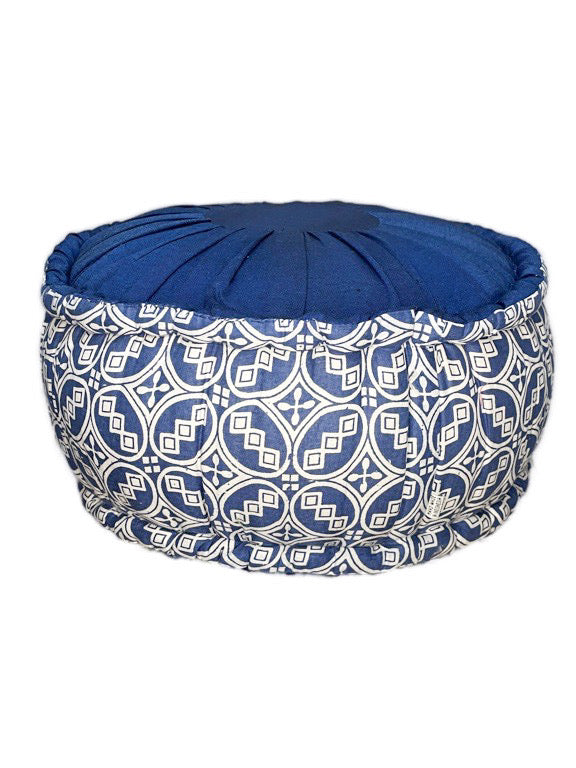 Round meditation cushion - various prints