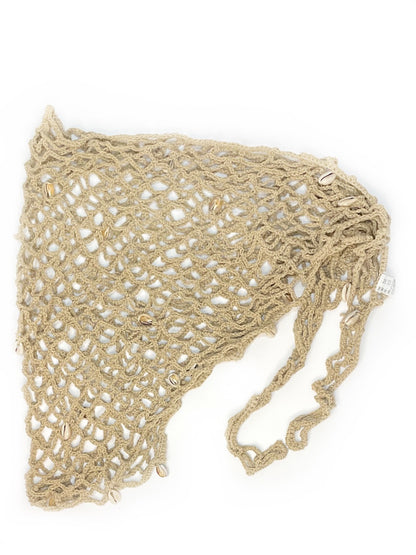 ❤ Fishnet crochet wrap skirt/top/scarf - various colours