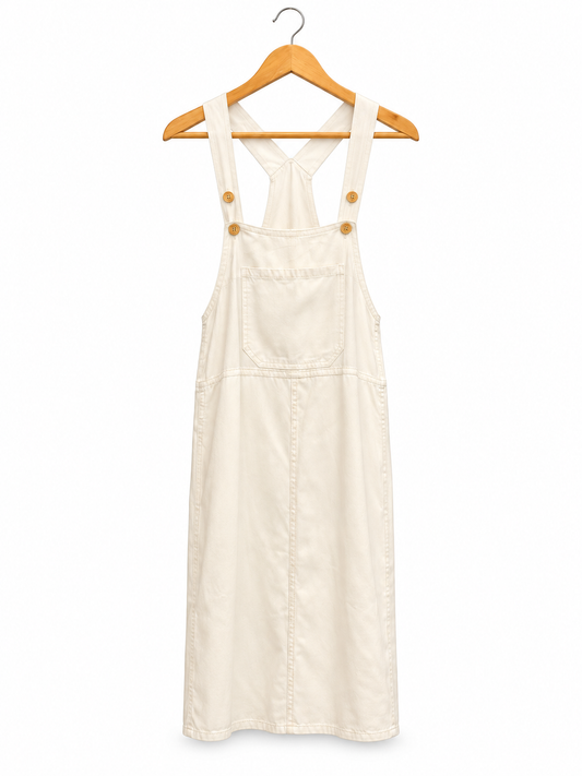 Ivory Pinafore Dress