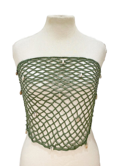 ❤ Fishnet crochet wrap skirt/top/scarf - various colours