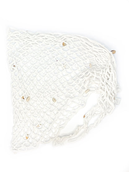 ❤ Fishnet crochet wrap skirt/top/scarf - various colours