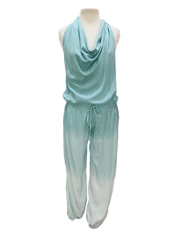 Jumpsuit Halter neck cowl front - various