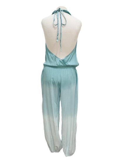 Jumpsuit Halter neck cowl front - various