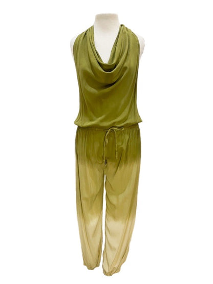 Jumpsuit Halter neck cowl front - various