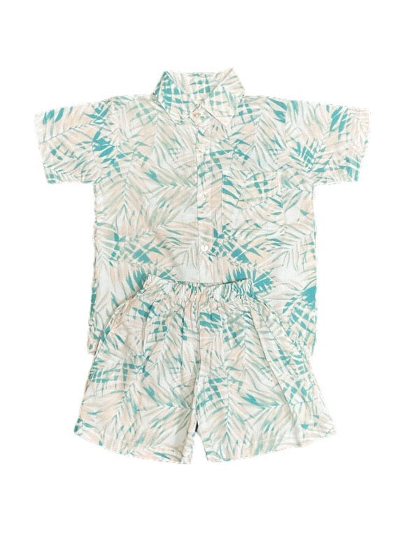 Kids Boys printed shirt & shorts set - various