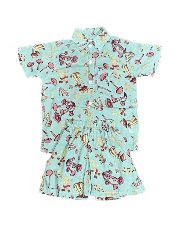 Kids Boys printed shirt & shorts set - various