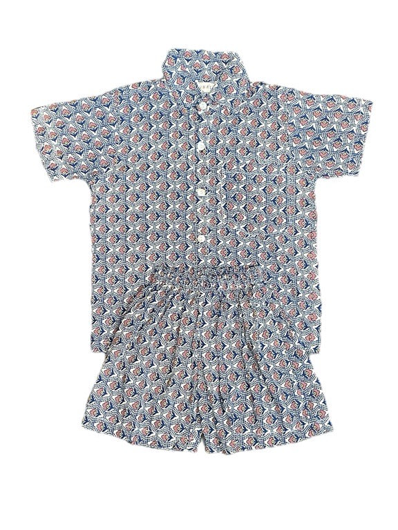 Kids Boys printed shirt & shorts set - various