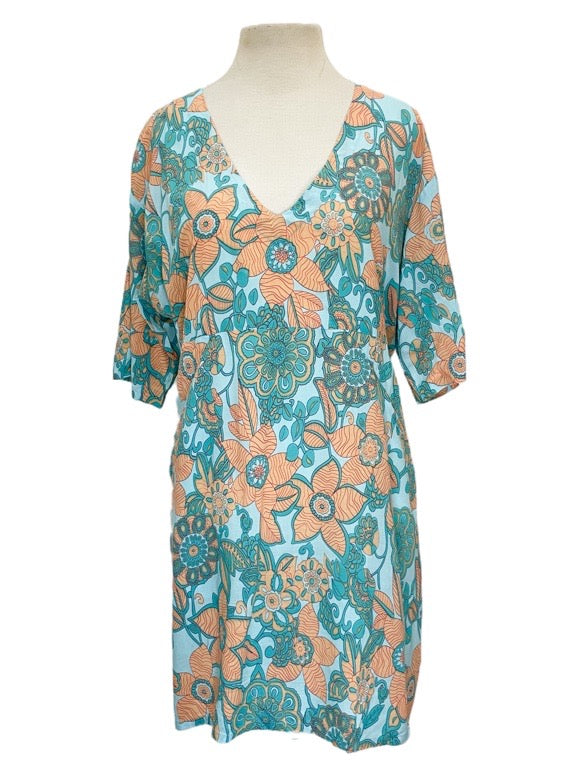 Tunic Pocket dress with elbow length sleeves - various