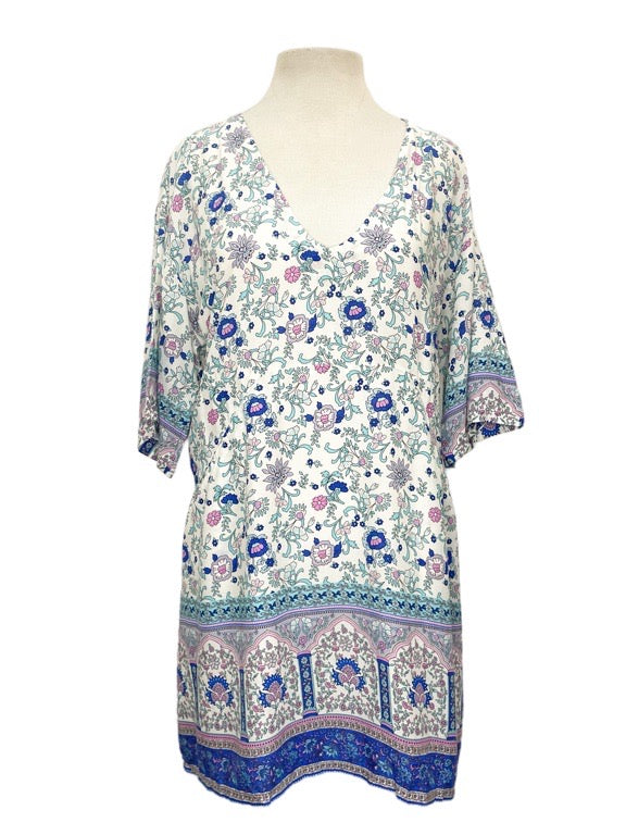 Tunic Pocket dress with elbow length sleeves - various