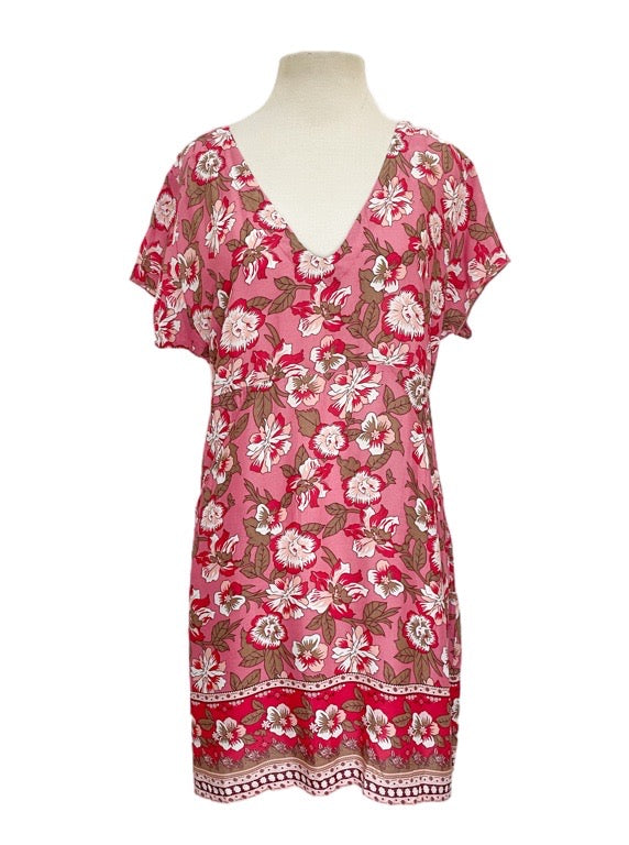 Tunic Pocket dress with short sleeves - various