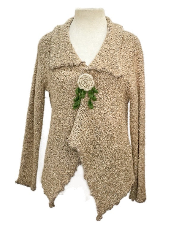 ❤Cardigan with Flower button