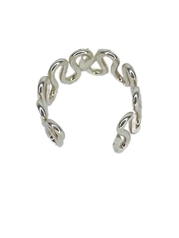 Silver toe ring