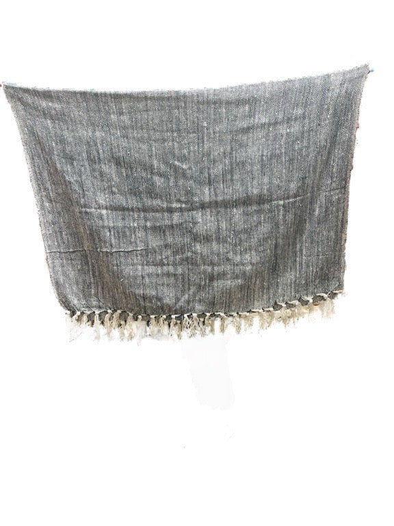 ❤Cotton & Rami bedthrow with tassels - various(single)
