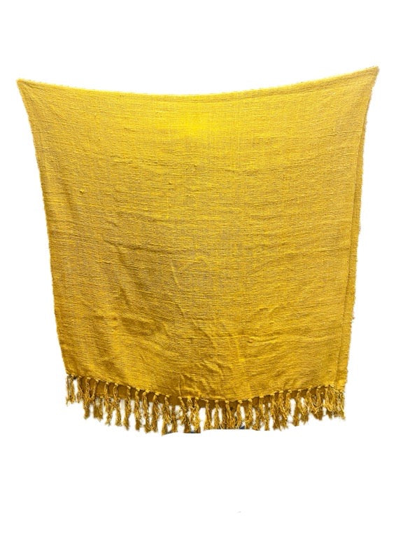 ❤Cotton & Rami bedthrow with tassels - various(single)