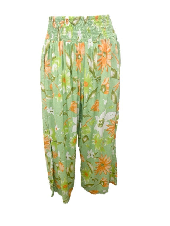 ❤Long pant with shirring elastic waist - various
