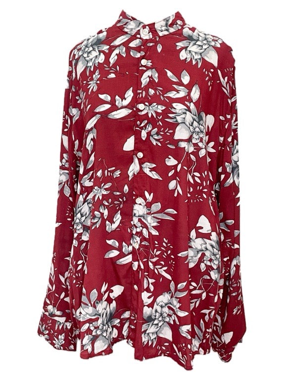Palm shirt rayon