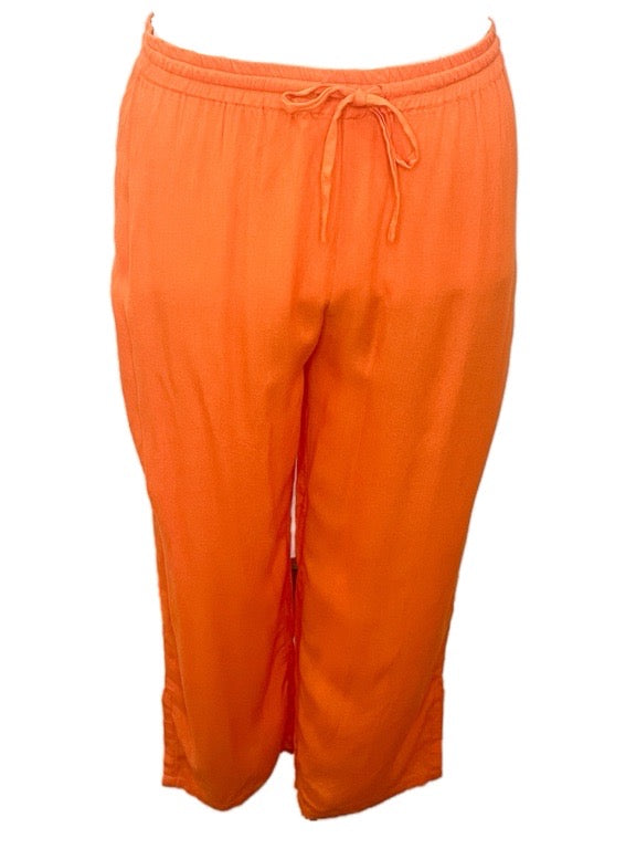 ❤Simple capri pants with drawstring