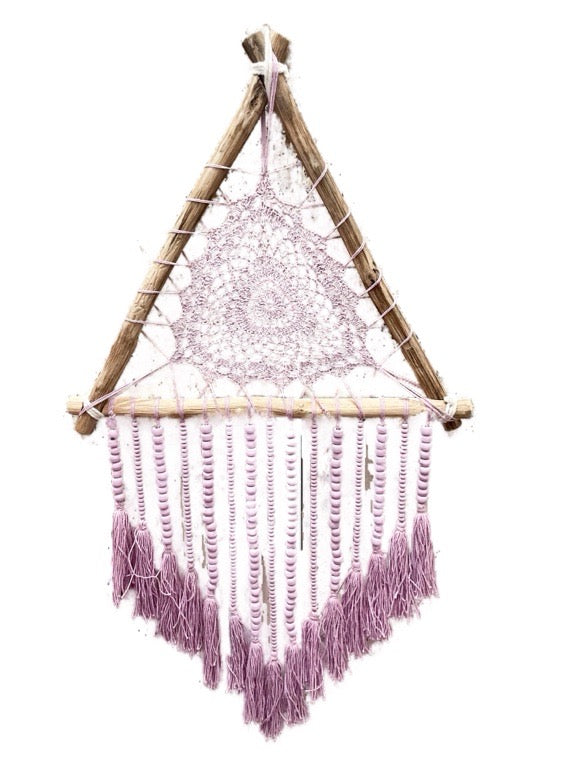 Rattan crochet dream catcher 40cm - various