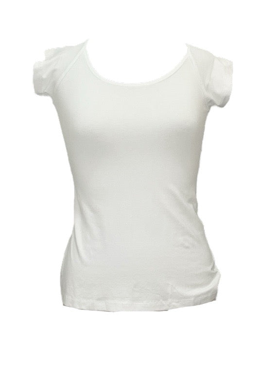 Yoga tee criss-cross back no print ST2