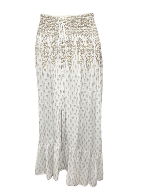 ❤Lorena long skirt with buttons - various