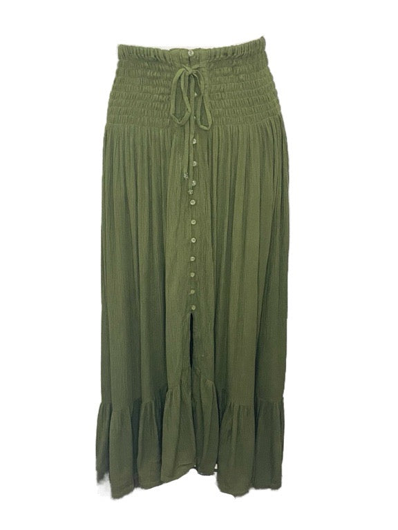 ❤Lorena long skirt with buttons - various