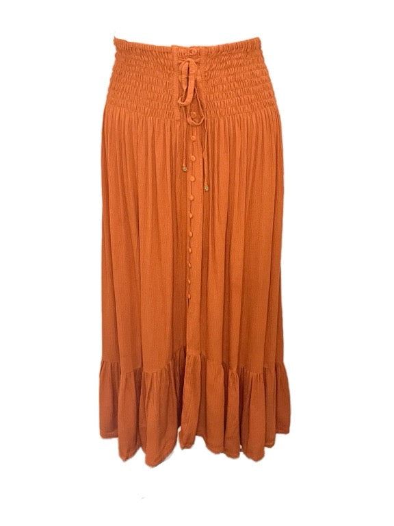❤Lorena long skirt with buttons - various