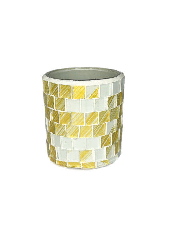 Glass mosaic candle holder - various
