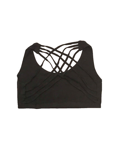 Bralette - Criss-cross multi strap back with print