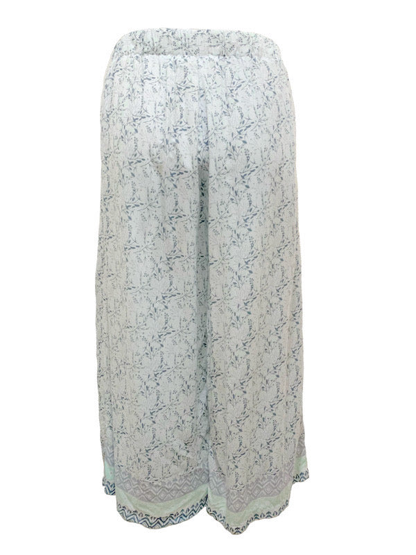 ❤ Summer pants - 3/4 wide leg with tie belt