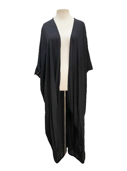 Kimono jacket long with belt - various
