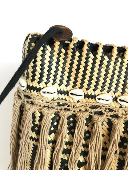 Rattan Basket Backpack