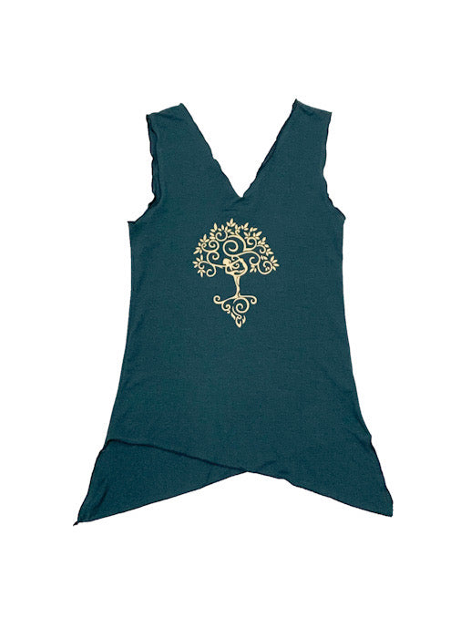 Tank top - asymmetrical hem