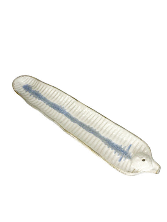 Ceramic leaf incense holder - various