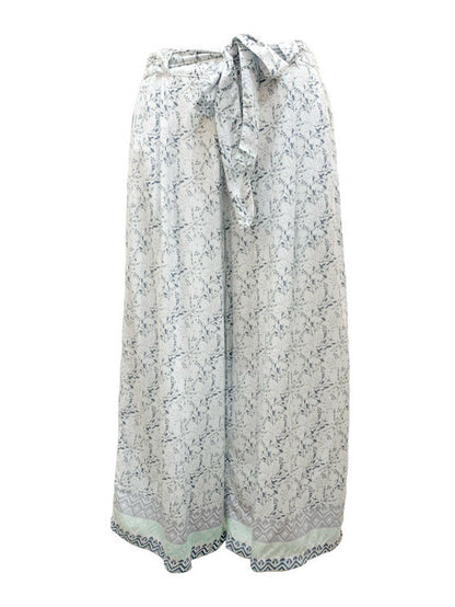 ❤ Summer pants - 3/4 wide leg with tie belt