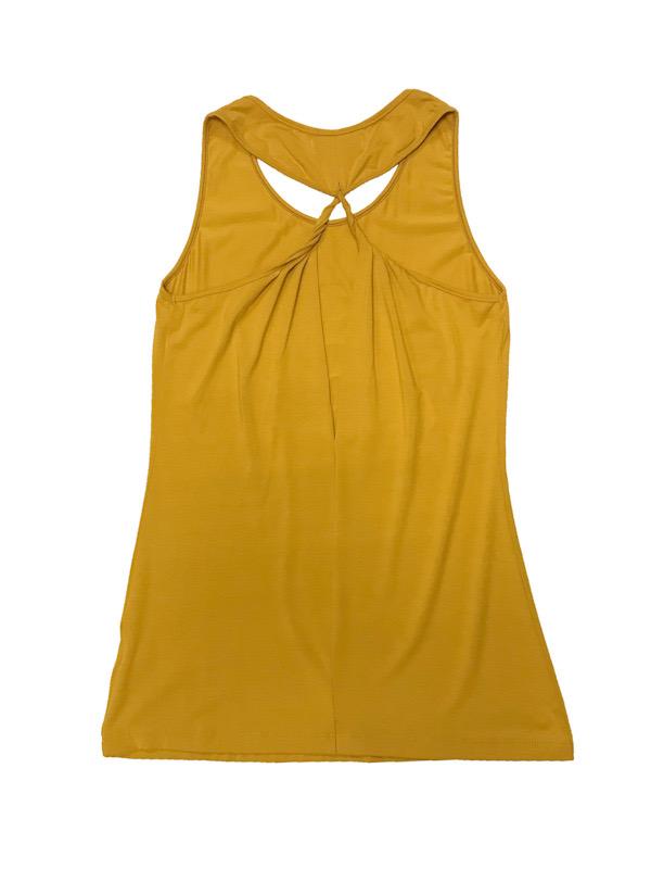 Tank top - twist strap and slit back