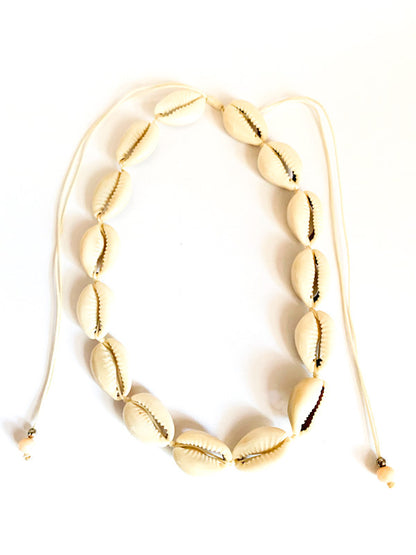 Cowry shell choker - various