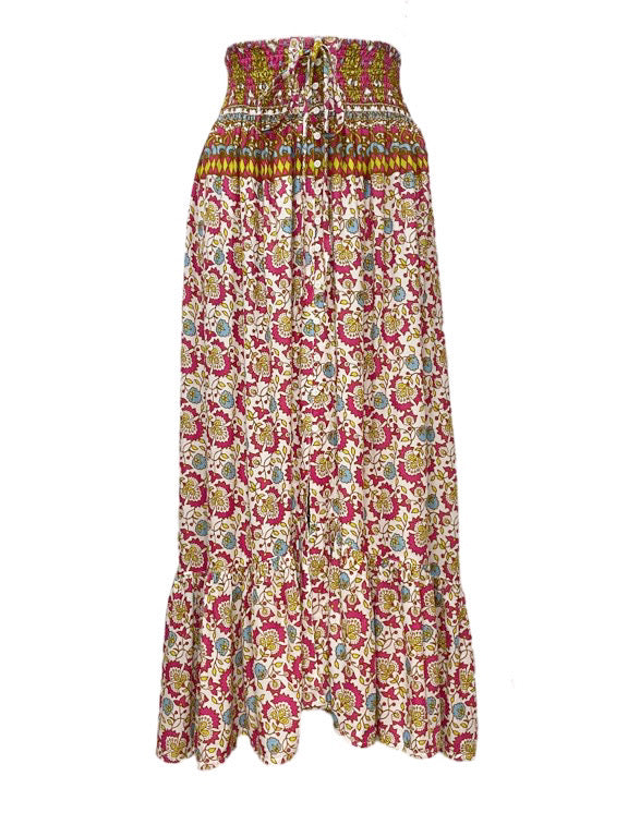 ❤Lorena long skirt with buttons - various