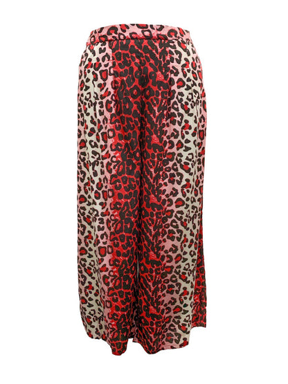 ❤3/4 leopard print wide leg - various colours