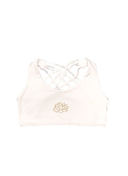 Bralette - Criss-cross multi strap back with print