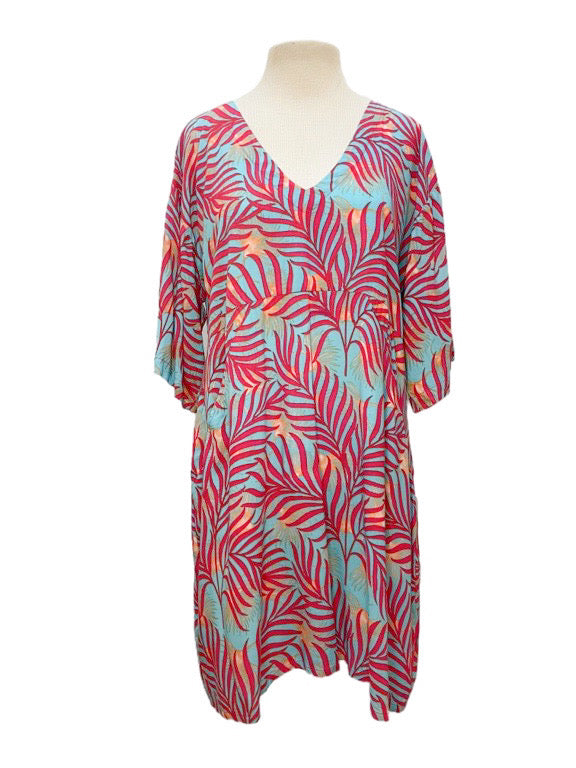 Tunic Pocket dress with elbow length sleeves - various