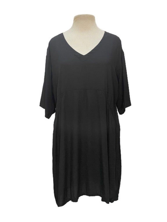 Tunic Pocket dress with elbow length sleeves - various