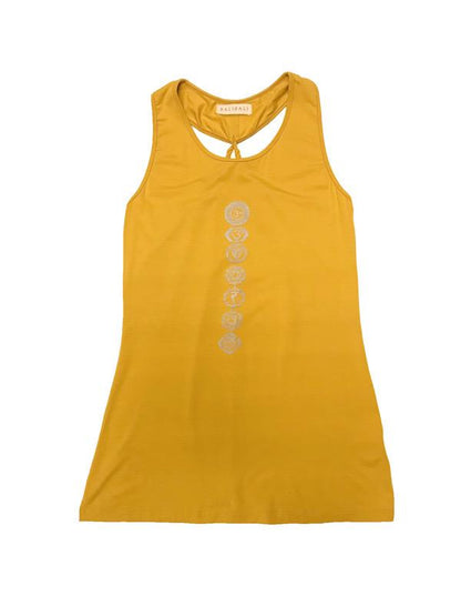 Tank top - twist strap and slit back