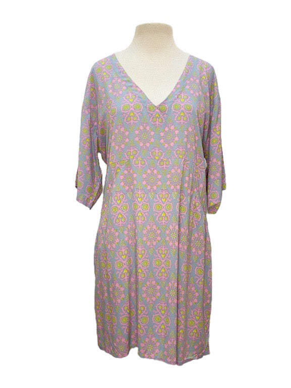 Tunic Pocket dress with elbow length sleeves - various